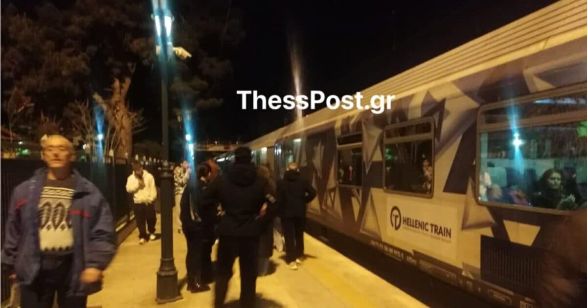 Τρένο για Θεσσαλονίκη ακινητοποιήθηκε στην Οινόη