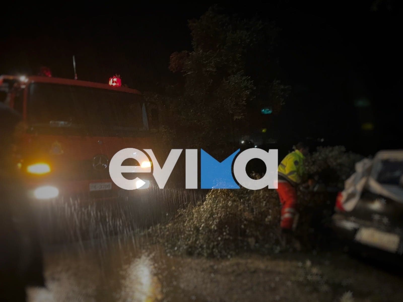 Δέντρο έπεσε σε αυτοκίνητο στην Αμαρύνθου από κακοκαιρία