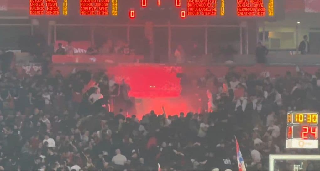 Επεισόδια στο ντέρμπι Ερυθρός Αστέρας Παρτίζαν