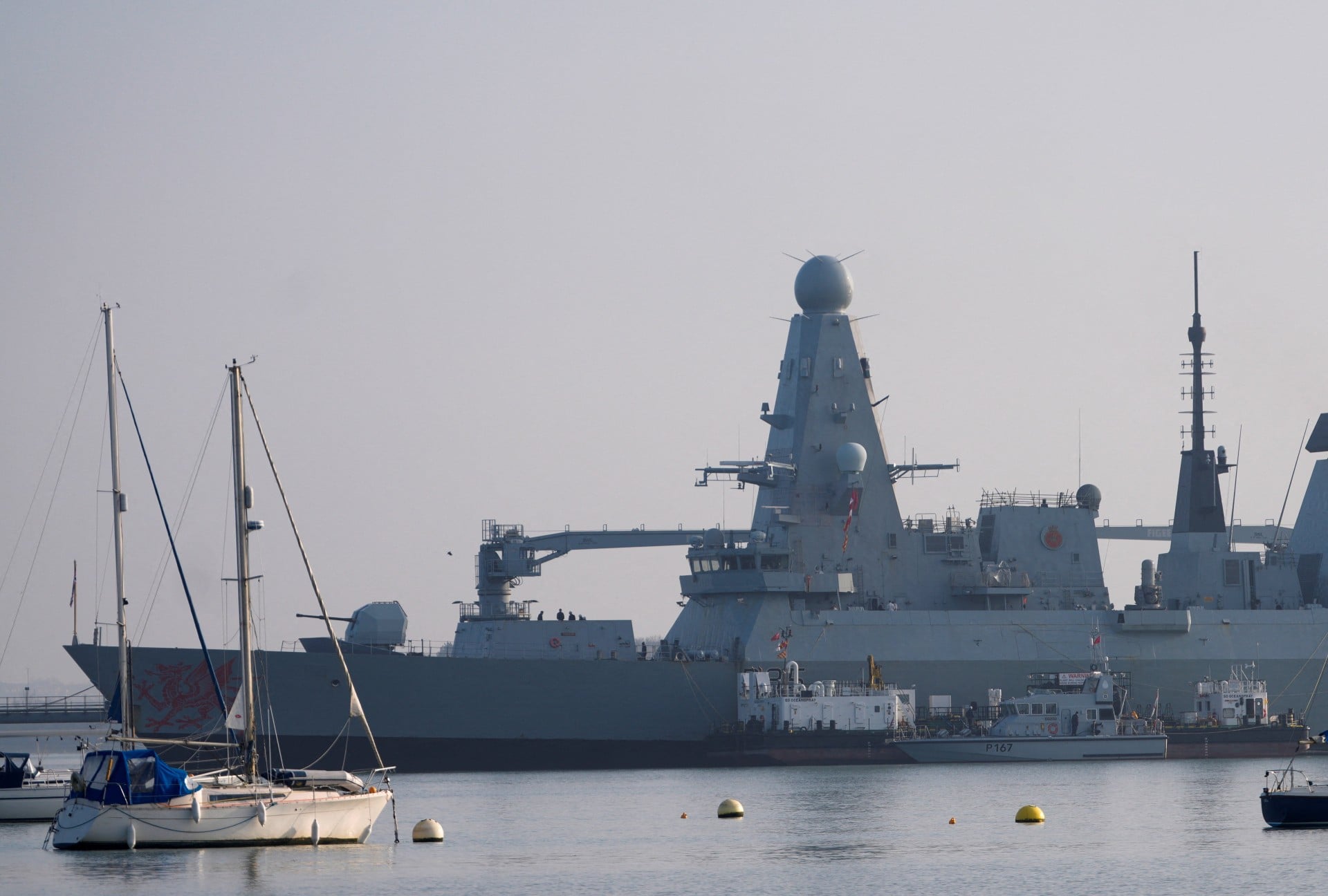HMS Dragon βρετανικό αντιτορπιλικό Κύπρος αεράμυνα