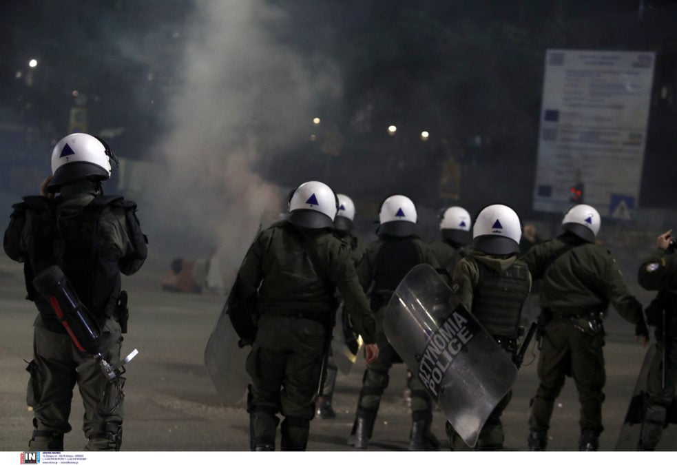 Αστυνομικές δυνάμεις των ΜΑΤ στα Εξάρχεια