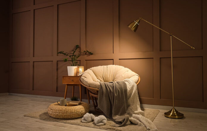 Επιδαπέδιο φωτιστικό σαλόνι διακόσμηση