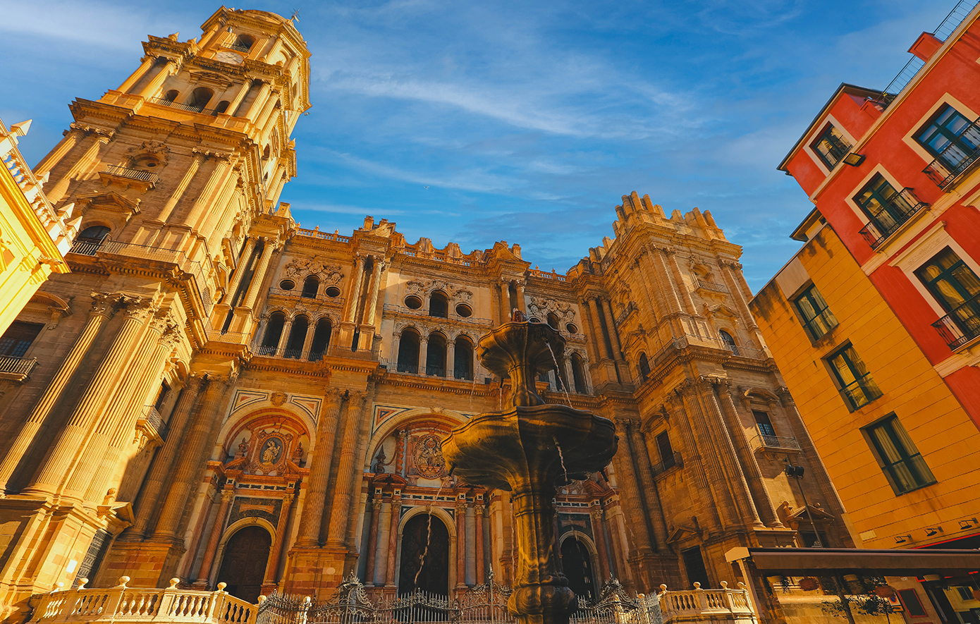 Μάλαγα Ισπανία θέα οχυρό Alcazaba