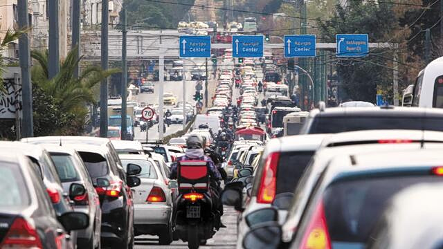 Κυκλοφοριακό χάος Αθήνα Κηφισός μποτιλιάρισμα