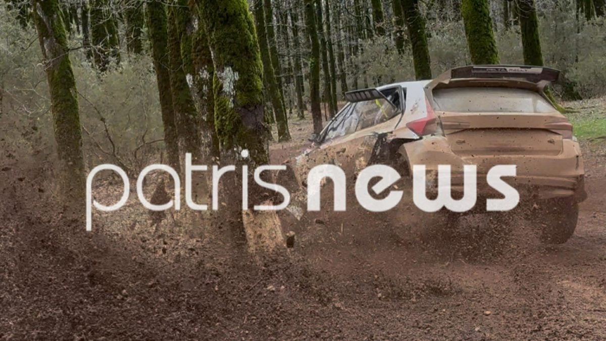 Ατύχημα Ολυμπιακό Ράλλυ Skoda Fabia Φολόη