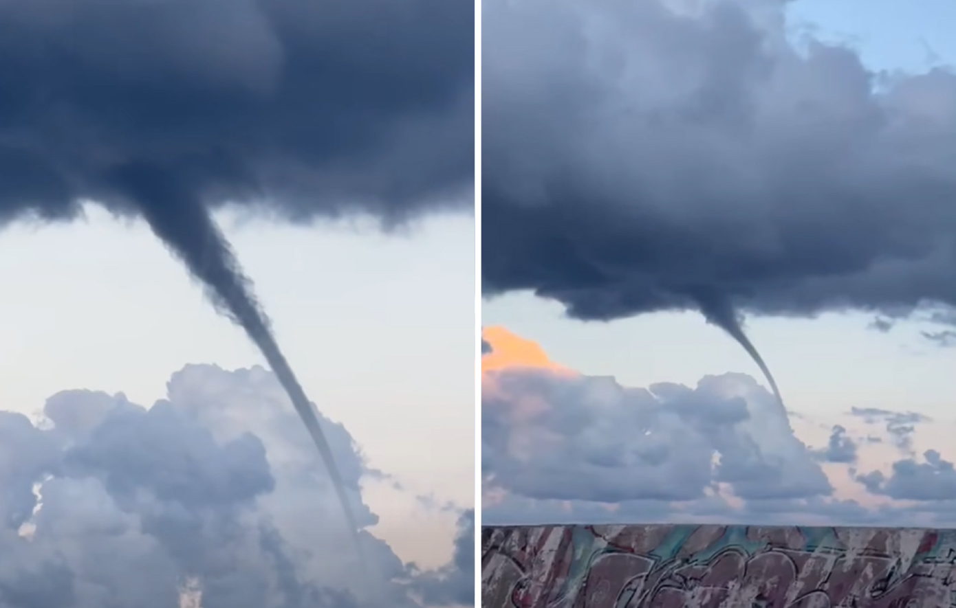 Υδροστρόβιλος στη θάλασσα ανοιχτά του Καρλοβασίου Σάμο