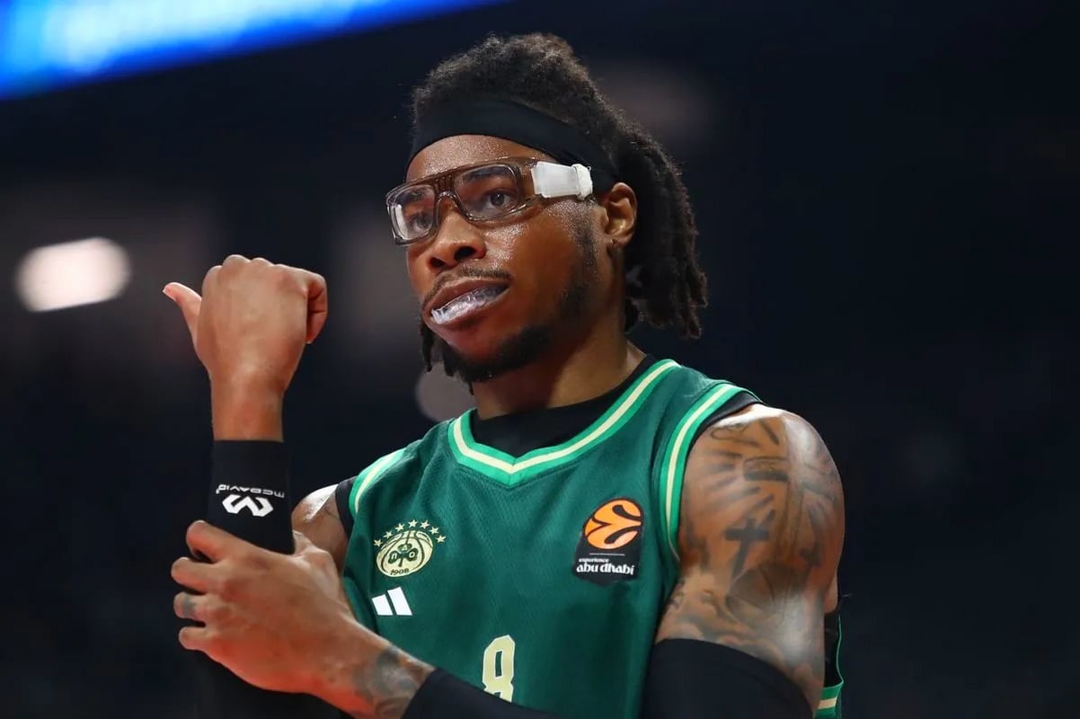 Ρισόν Χολμς σε αγώνα του Παναθηναϊκού AKTOR