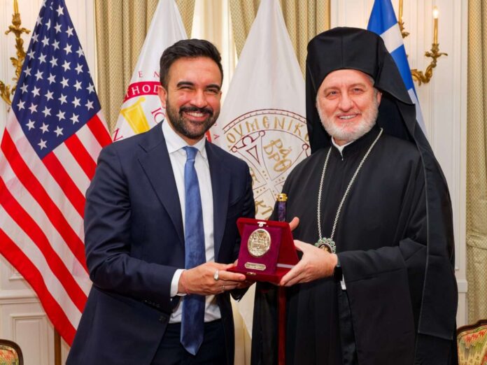 Ο δήμαρχος Νέας Υόρκης συναντά τον Ελπιδοφόρο