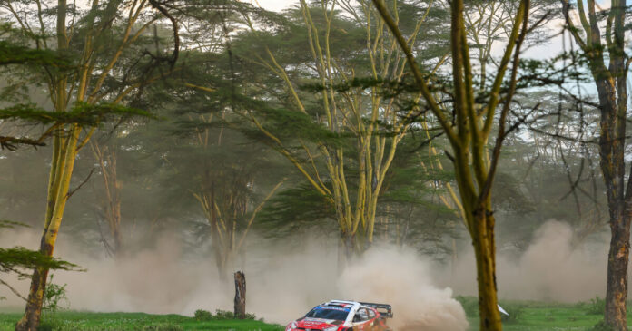 Ράλι Κένυας WRC Toyota Yaris λάσπη