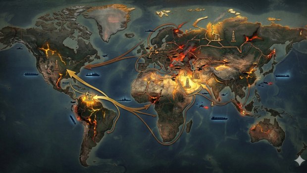 χάρτης παγκόσμιων αποθεμάτων ενέργειας πόρων