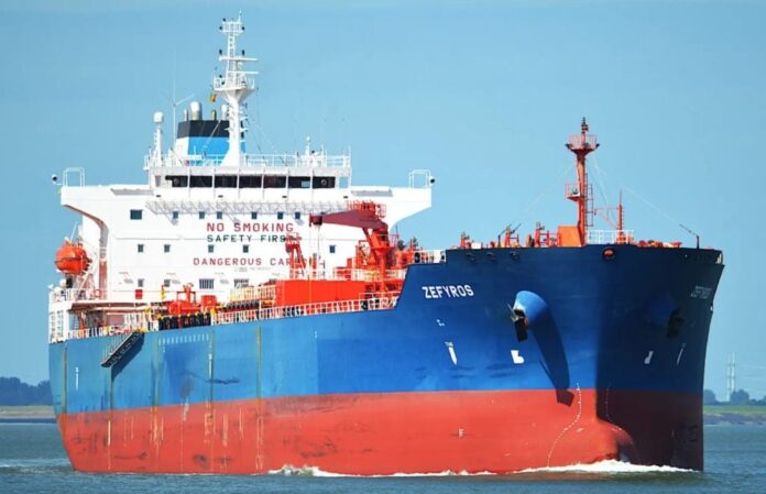 ελληνικό δεξαμενόπλοιο Zefyros Περσικός Κόλπος