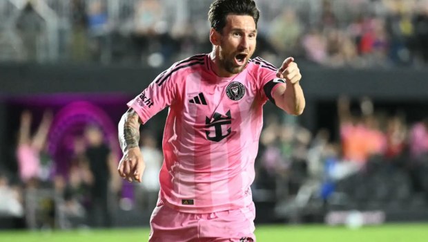 Λιονέλ Μέσι πανηγυρίζει γκολ Ίντερ Μαϊάμι