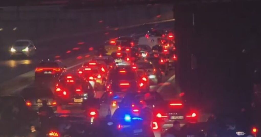 Μποτιλιάρισμα στη λεωφόρο Κηφισίας μετά από τροχαίο ατύχημα