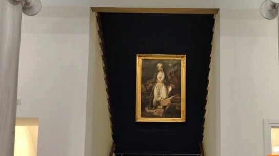 Πίνακας Ντελακρουά Μεσολόγγι Λίνα Μενδώνη