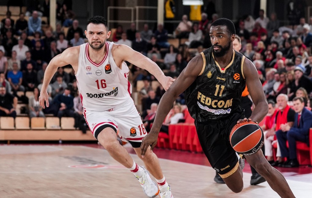 Ολυμπιακός Μονακό Euroleague ήττα Πριγκιπάτο