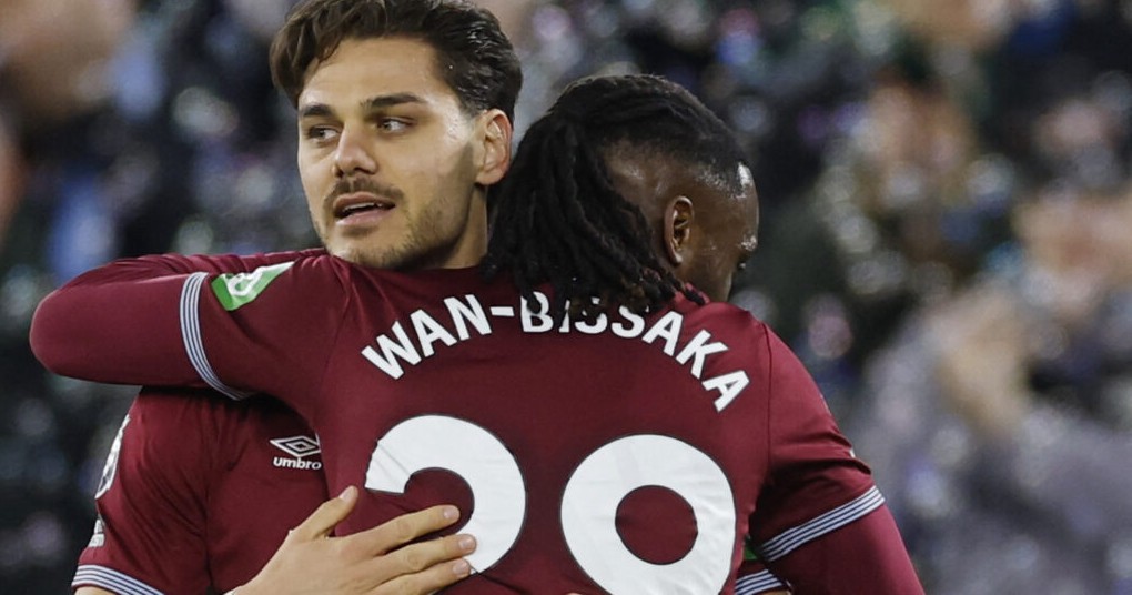 Μαυροπάνος: Γκολ στη Σίτι και ισοφάριση για Γουέστ Χαμ Μαυροπάνος πανηγυρίζει γκολ Γουέστ Χαμ Σίτι