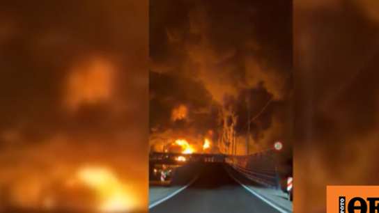 Φωτιά και καπνοί από αποθήκη πετρελαίου Τεχεράνη