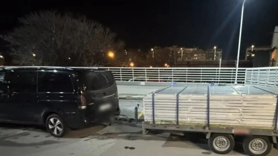 Σύλληψη λαθρέμπορου τσιγάρων Εγνατία Οδό