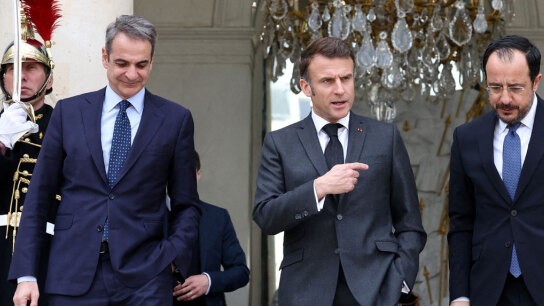 Μακρόν Μητσοτάκη Χριστοδουλίδη Κύπρος συνάντηση