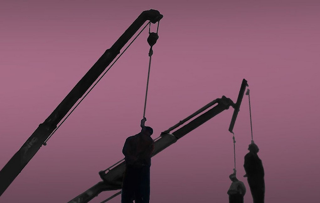 Αρκάς σκίτσο γερανοί κρεμασμένες φιγούρες