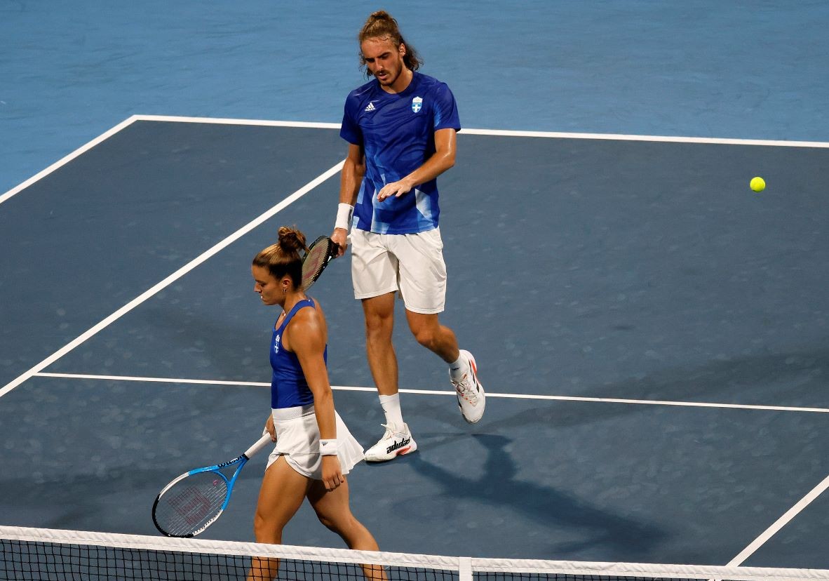 Τσιτσιπάς Σάκκαρη μεικτό διπλό Indian Wells