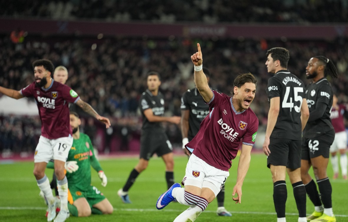 Μαυροπάνος: Το σουτ του Χάαλαντ που «έλιωσε» το πρόσωπο Μαυροπάνος Χάαλαντ σουτ Γουέστ Χαμ Μάντσεστερ Σίτι