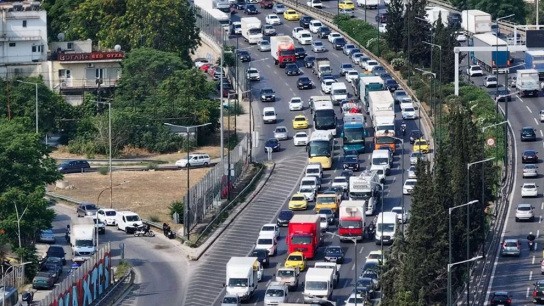κίνηση στους δρόμους Αττικής μποτιλιάρισμα Κηφισός