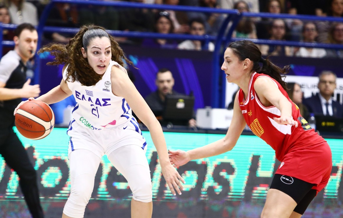 Εθνική γυναικών μπάσκετ νίκη επί Βόρειας Μακεδονίας