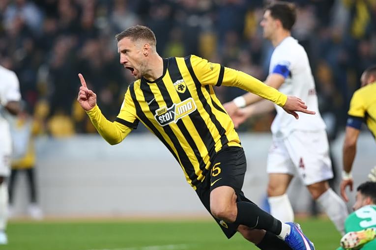 ΑΕΚ ΑΕΛ Μουκουντί γκολ Super League