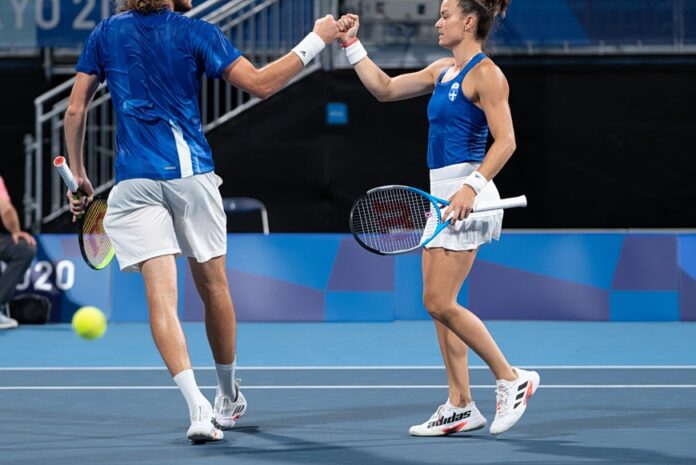 Τσιτσιπάς Σάκκαρη μεικτό διπλό Indian Wells