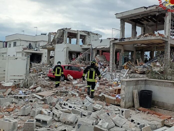 έκρηξη υγραερίου Ρώμη κατάρρευση κτιρίων Piana del Sole