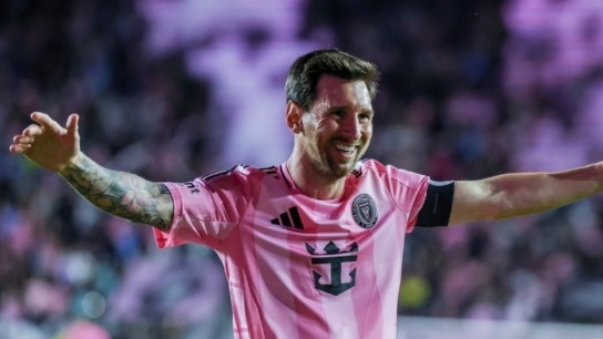 Λιονέλ Μέσι πανηγυρίζει γκολ Ίντερ Μαϊάμι