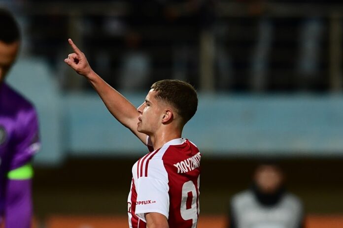 Μουζακίτης πρώτο γκολ Ολυμπιακός πέναλτι Ταρέμι