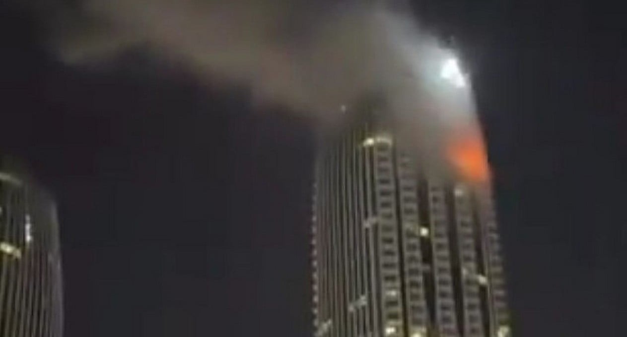 ιρανικό drone έπληξε πύργο Ντουμπάι