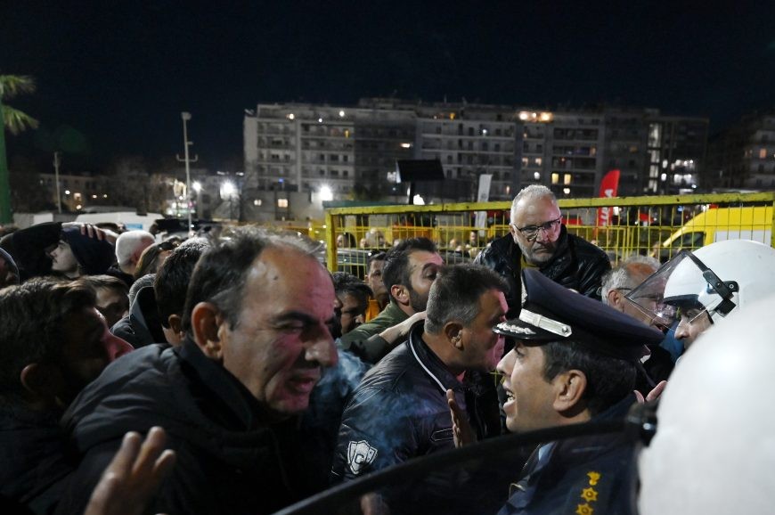 Αγρότες με τρακτέρ στα εγκαίνια Agrotica Θεσσαλονίκη