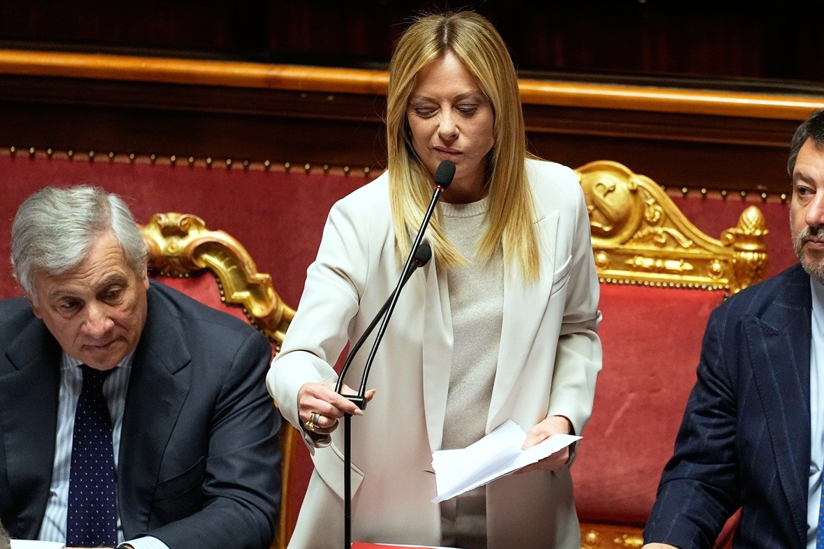 Ρήγμα στην Ιταλία για τις κυρώσεις στη Ρωσία Ιταλική κυβέρνηση κυρώσεις Ρωσία Μελόνι Σαλβίνι Ταγιάνι