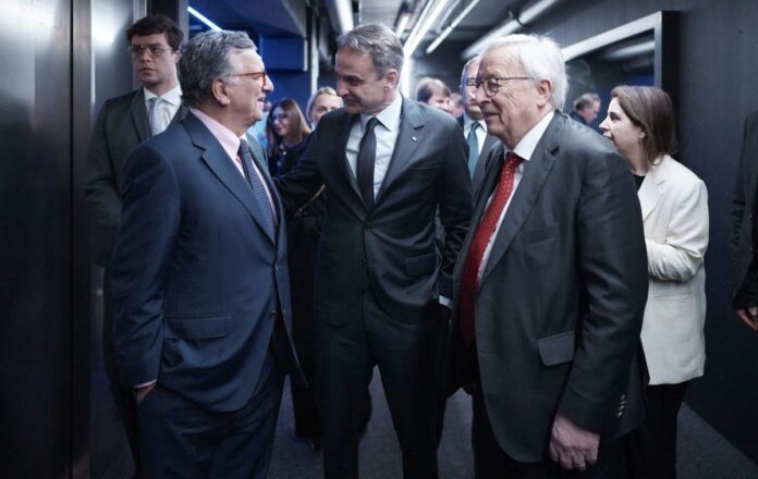 Εκδήλωση ΕΛΚ Βρυξέλλες Ελλάδα ευρωζώνη Μητσοτάκης