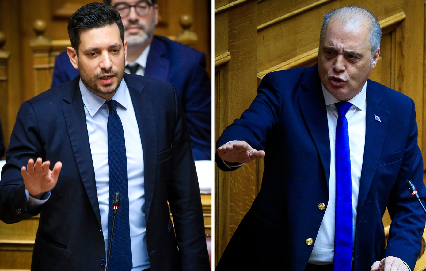 Άδεια ταξί: Σκληρή αντιπαράθεση Κυρανάκη-Βελόπουλου άδεια ταξί νομοσχέδιο Βουλή Κυρανάκης Βελόπουλος