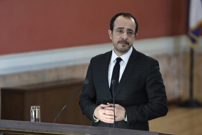 Πρόεδρος Κύπρου διπλωματική ευρωπαϊκή στήριξη περιοχή