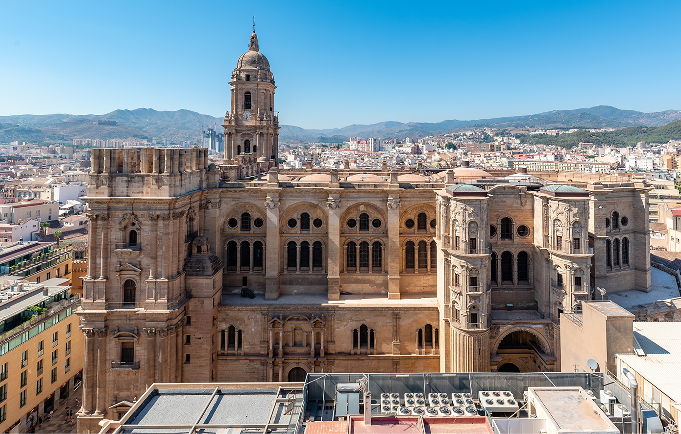 Μάλαγα Ισπανία θέα οχυρό Alcazaba