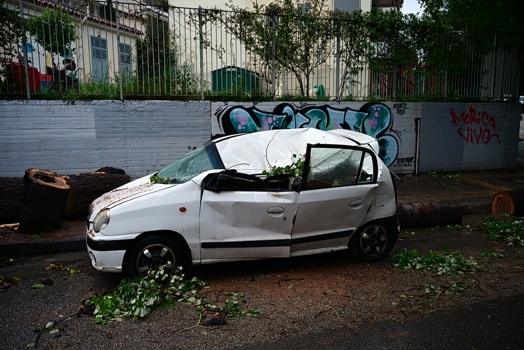 Πλημμύρες από την κακοκαιρία Erminio στη Νέα Μάκρη
