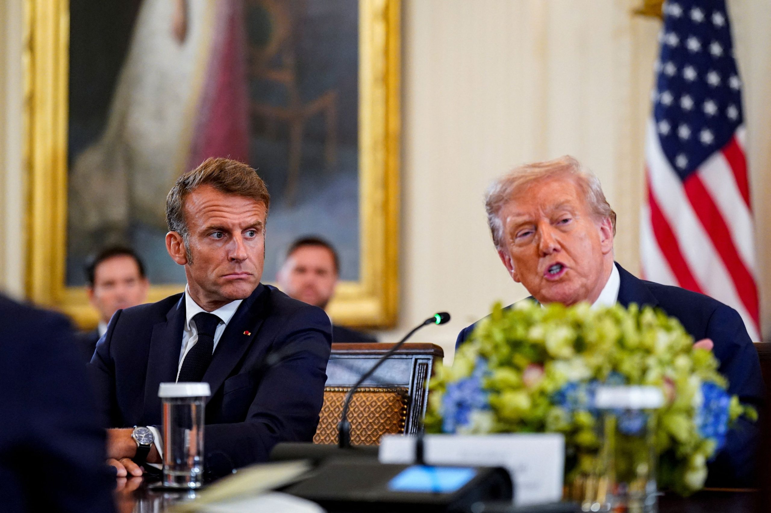 Ντόναλντ Τραμπ Εμανουέλ Μακρόν συνάντηση Λευκός Οίκος
