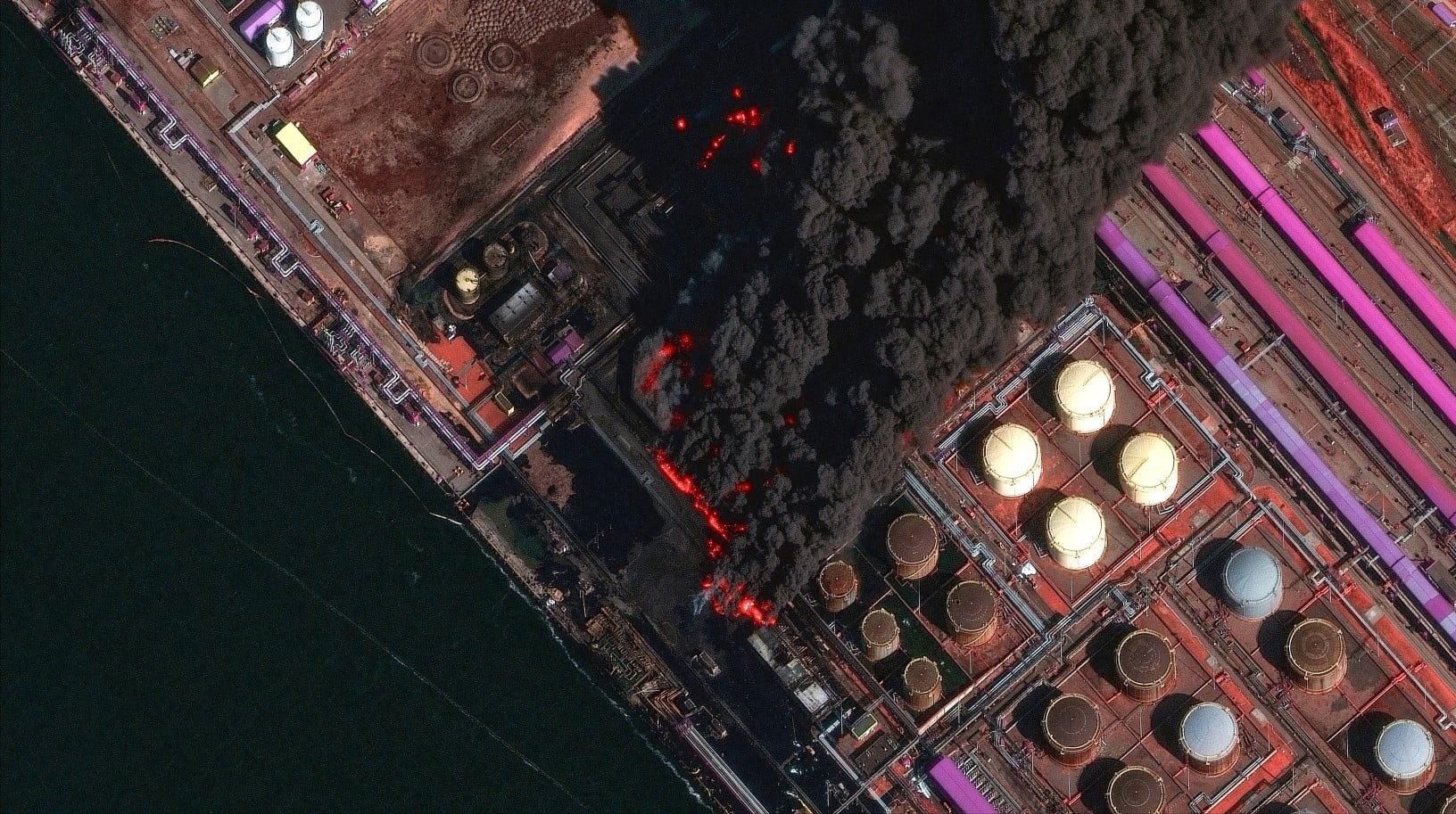 Χάρτης με τις τιμές πετρελαίου και επιθέσεις σε λιμάνια