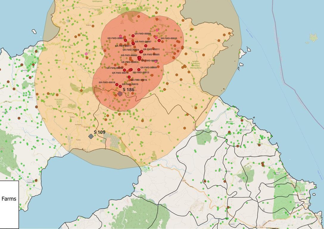 Αφθώδης πυρετός εκτροφές αιγοπροβάτων Λέσβος